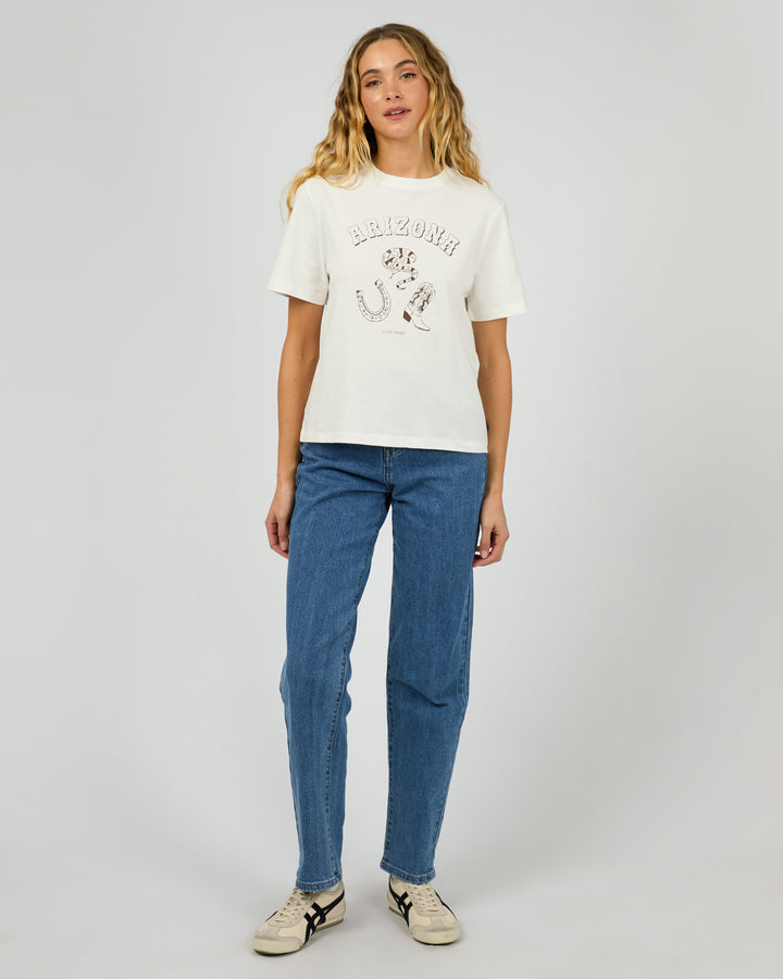 Cowboy Tee Vintage White