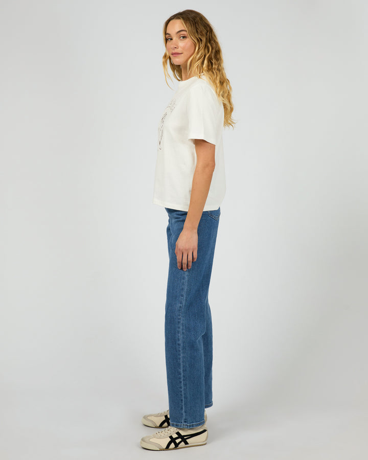 Cowboy Tee Vintage White