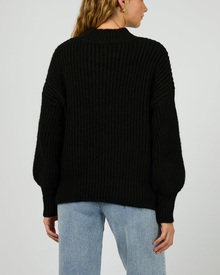 Mari Knit Jumper Black