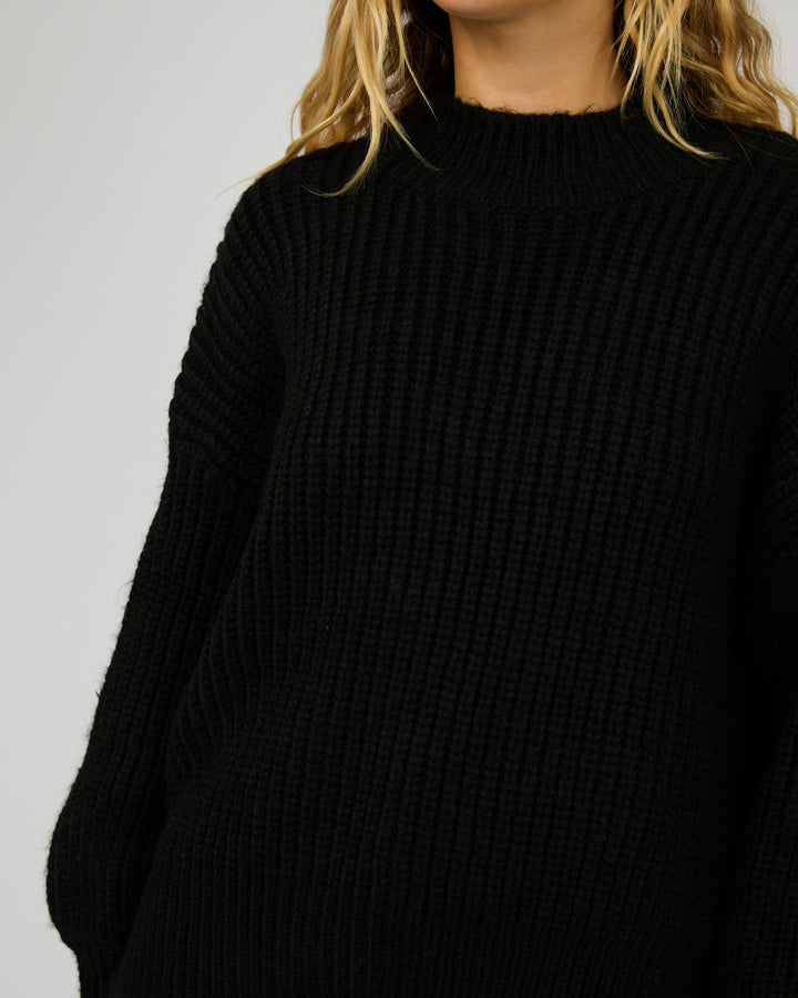 Mari Knit Jumper Black