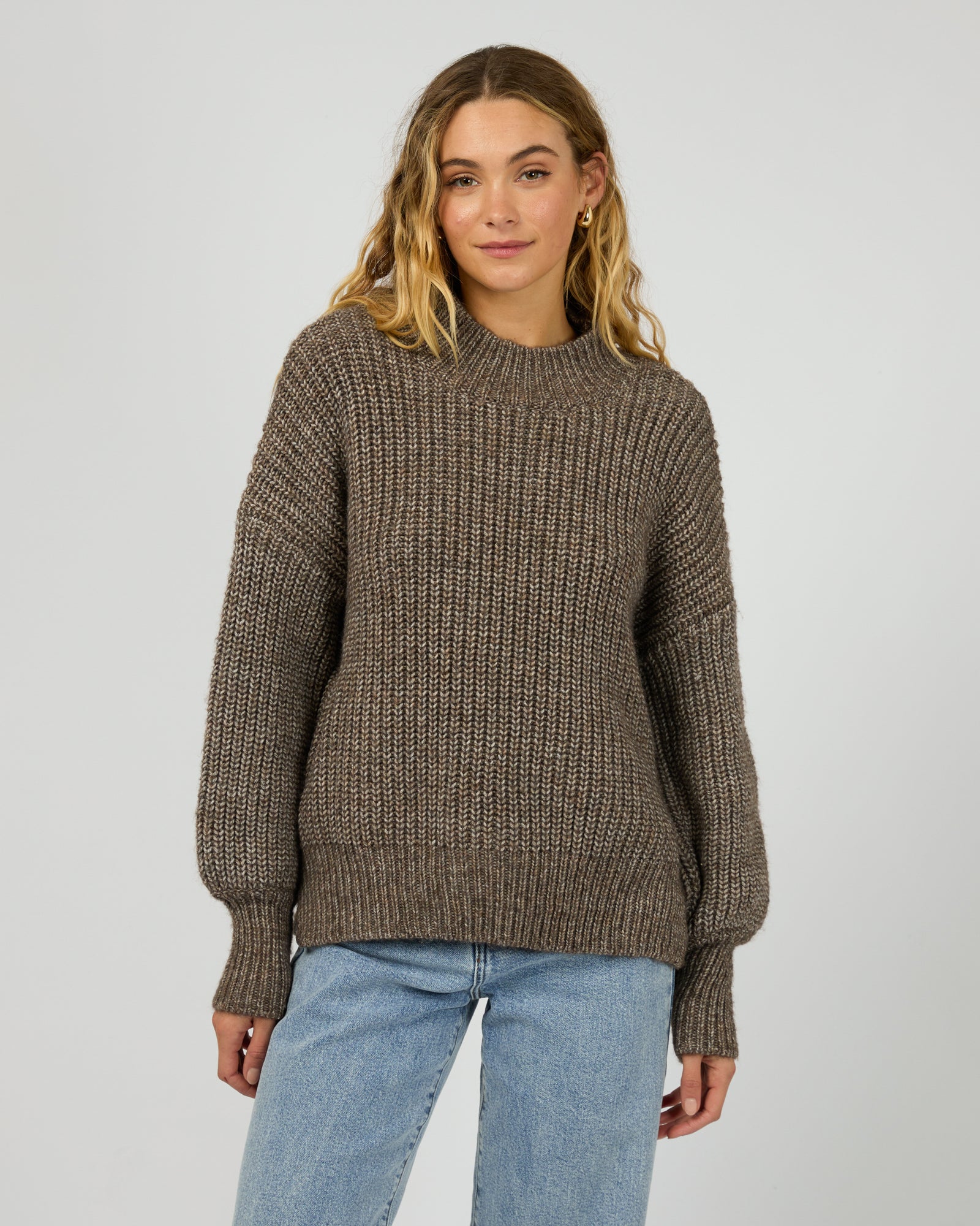 Mari Knit Jumper Brown – Silent Theory