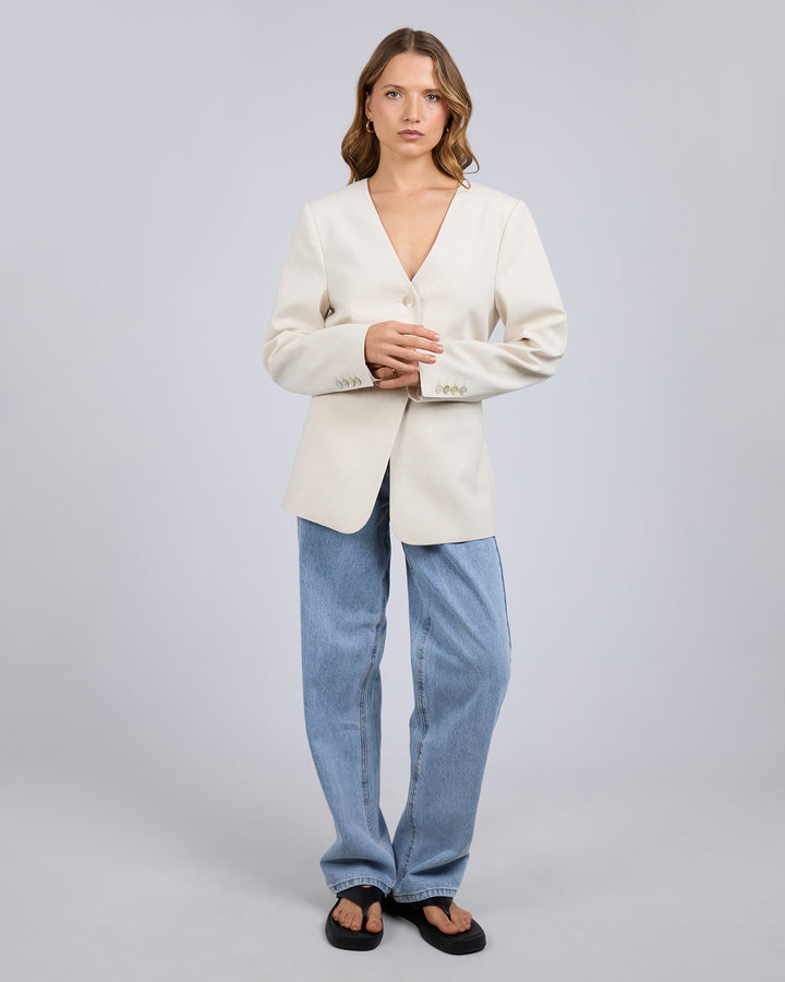 Matilda Linen Blazer Natural