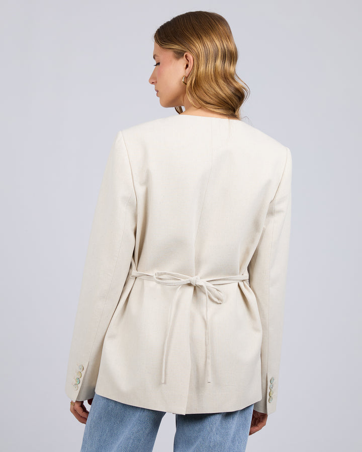 Matilda Linen Blazer Natural