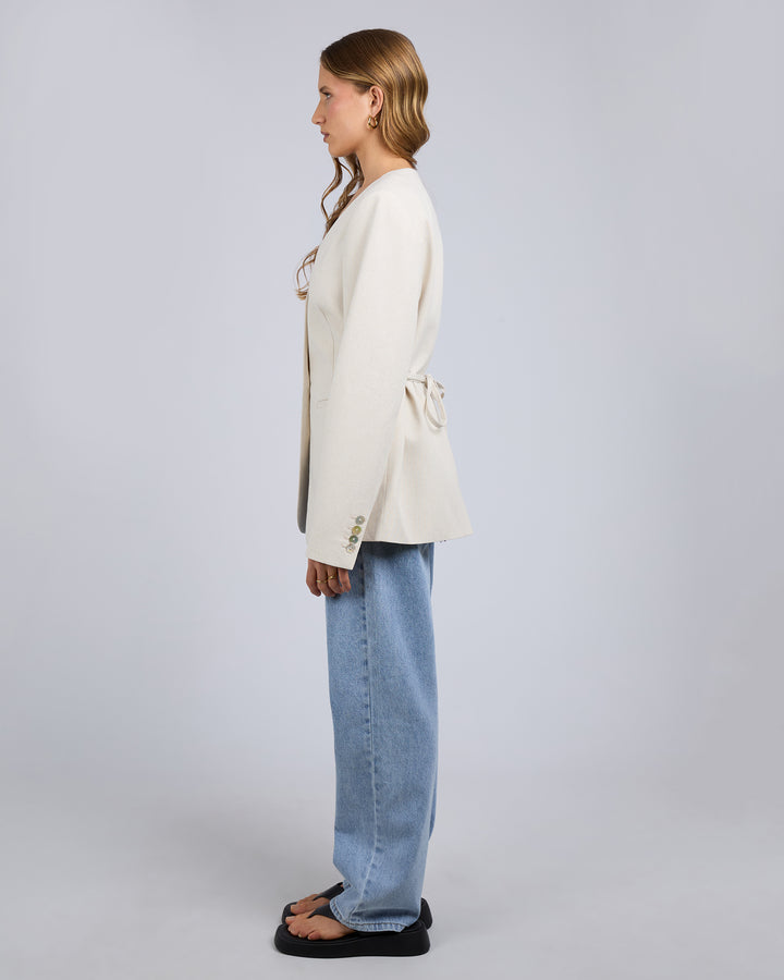 Matilda Linen Blazer Natural