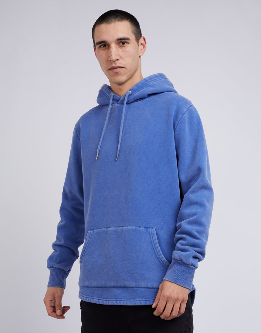 Curved Hem Hoody Blue Buy Online Silent Theory