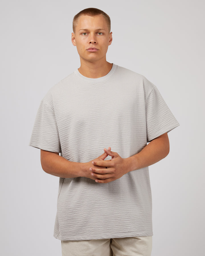 Seersucker Tee Grey