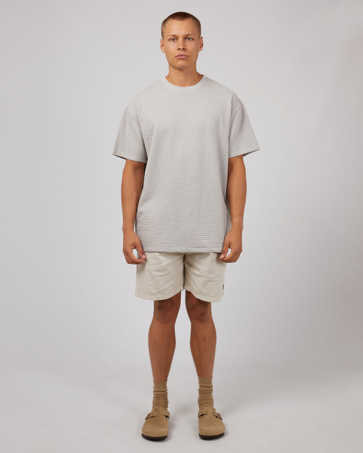 Seersucker Tee Grey