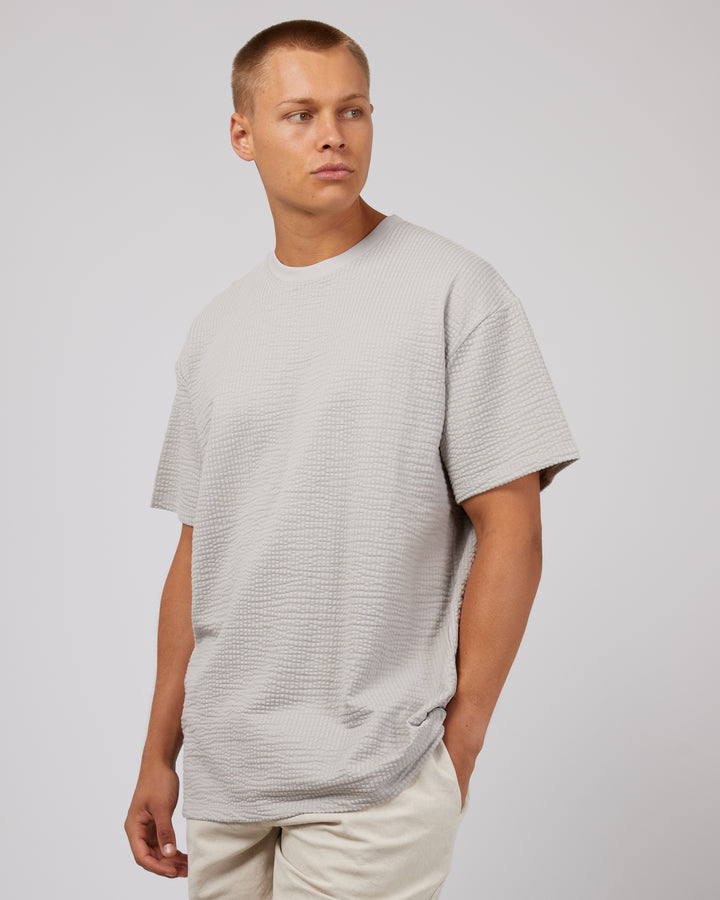 Seersucker Tee Grey