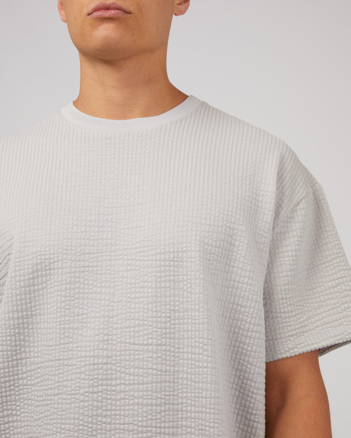 Seersucker Tee Grey