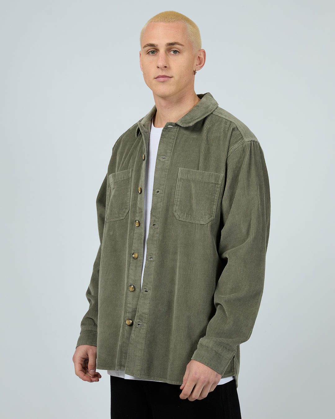 Cord Over Shirt Khaki