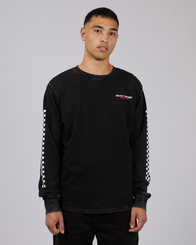 Limits Scoop Crew Washed Black