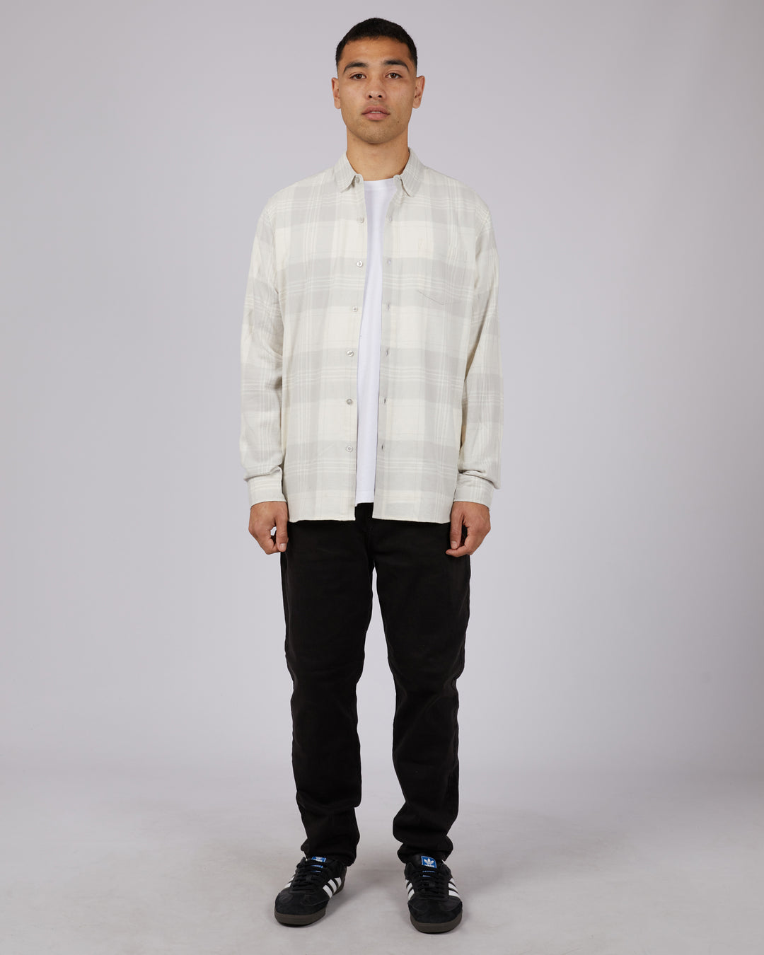 Apex Check Shirt Grey
