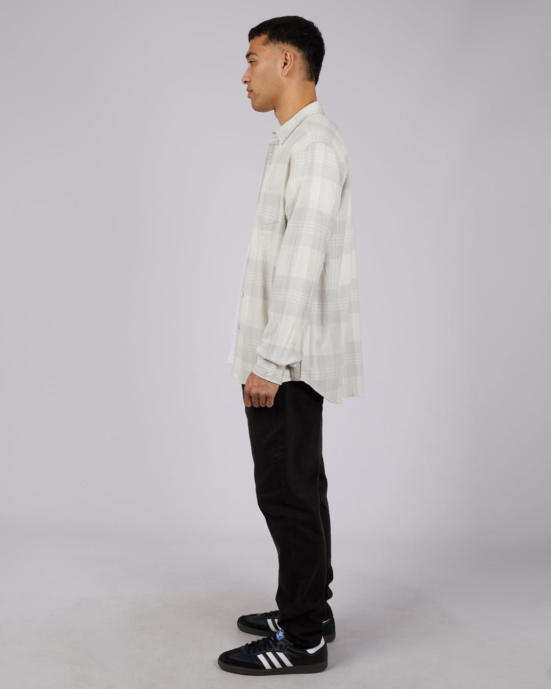 Apex Check Shirt Grey