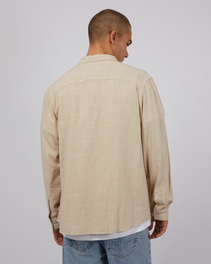 Mason Linen Long Sleeve Shirt Natural