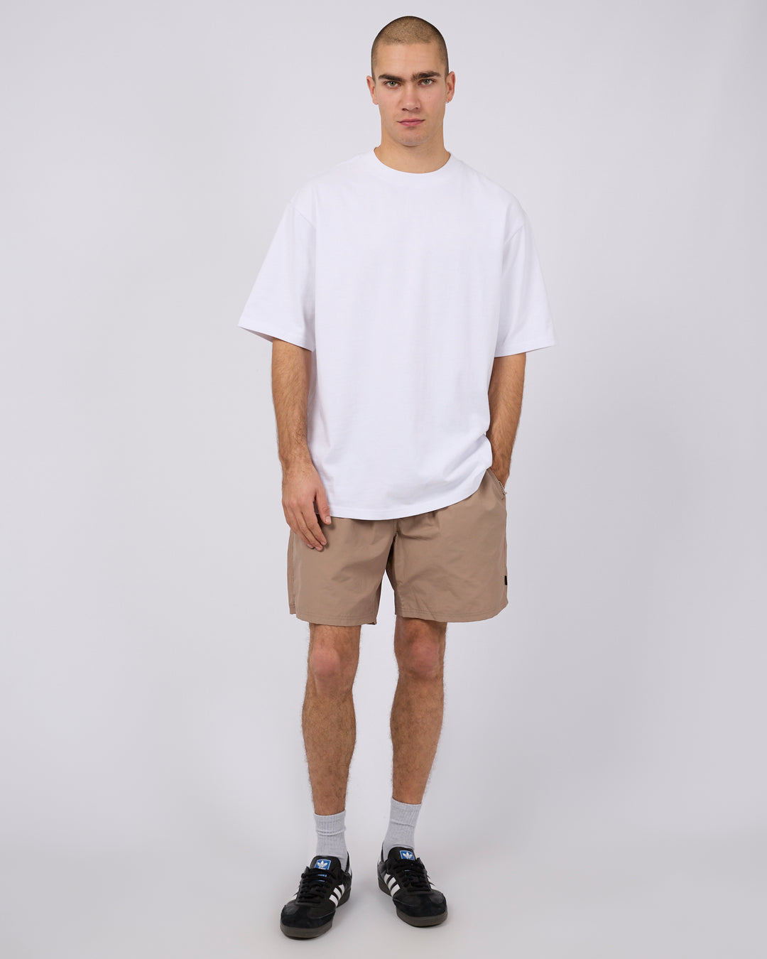 Vacay Nylon Short Mushroom