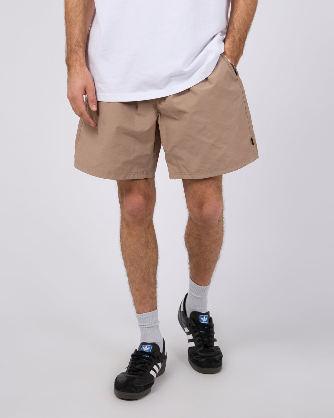 Vacay Nylon Short Mushroom