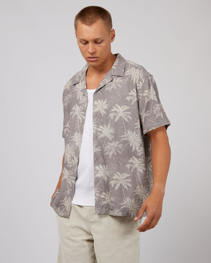 Spike Palm Shirt Grey