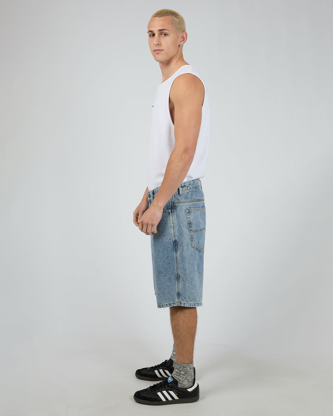 Lucas Textured Singlet White