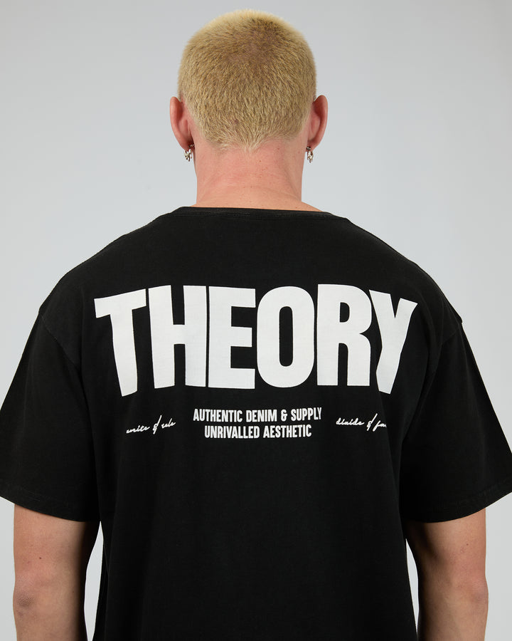 Reverse Tee Washed Black