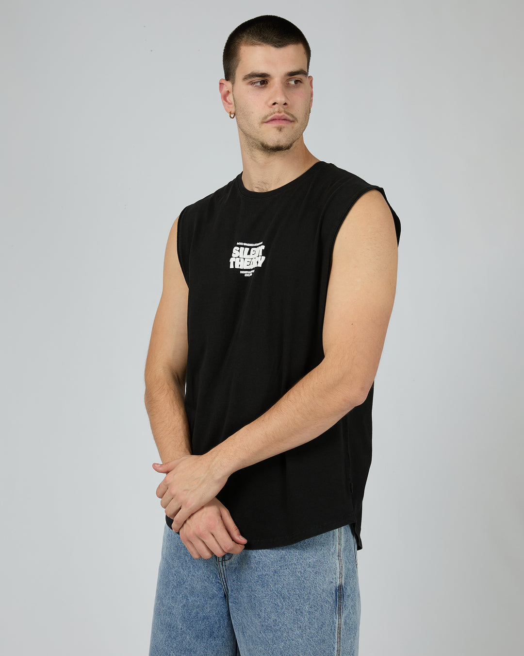 Puffed Muscle Washed Black