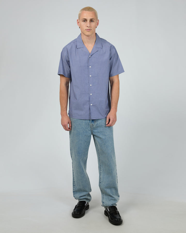 Charlie Stripe Shirt Navy