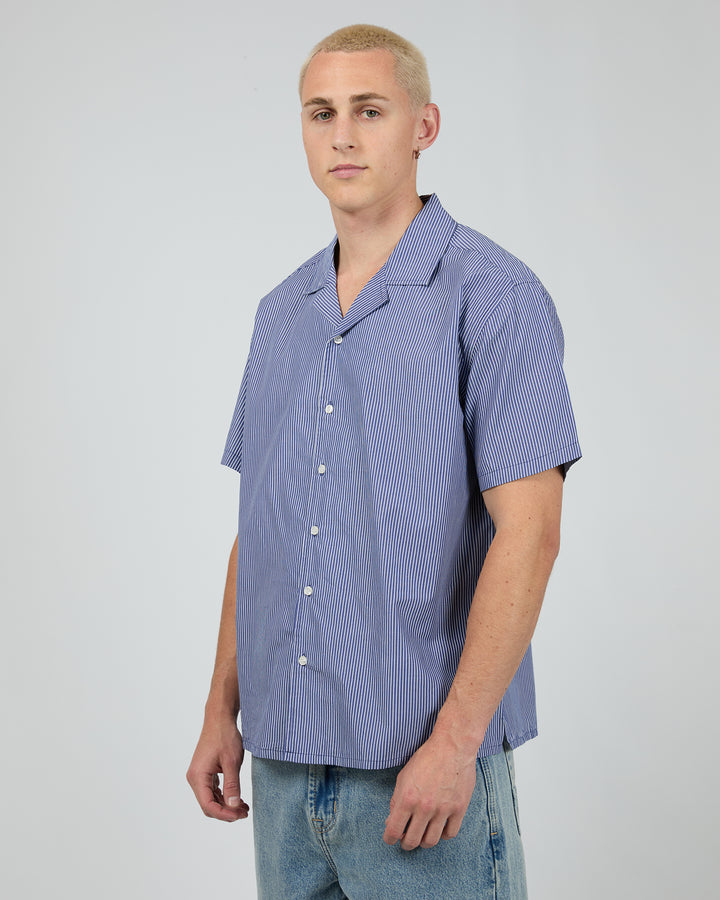 Charlie Stripe Shirt Navy