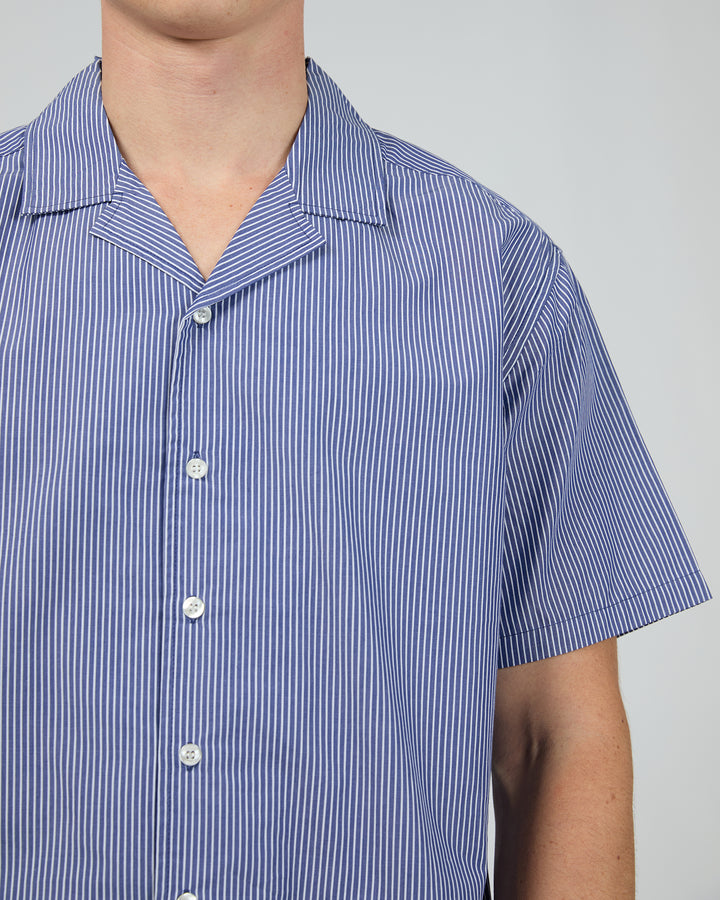 Charlie Stripe Shirt Navy