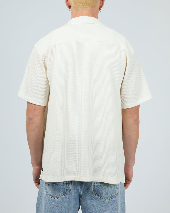 Session Waffle Ss Shirt Natural