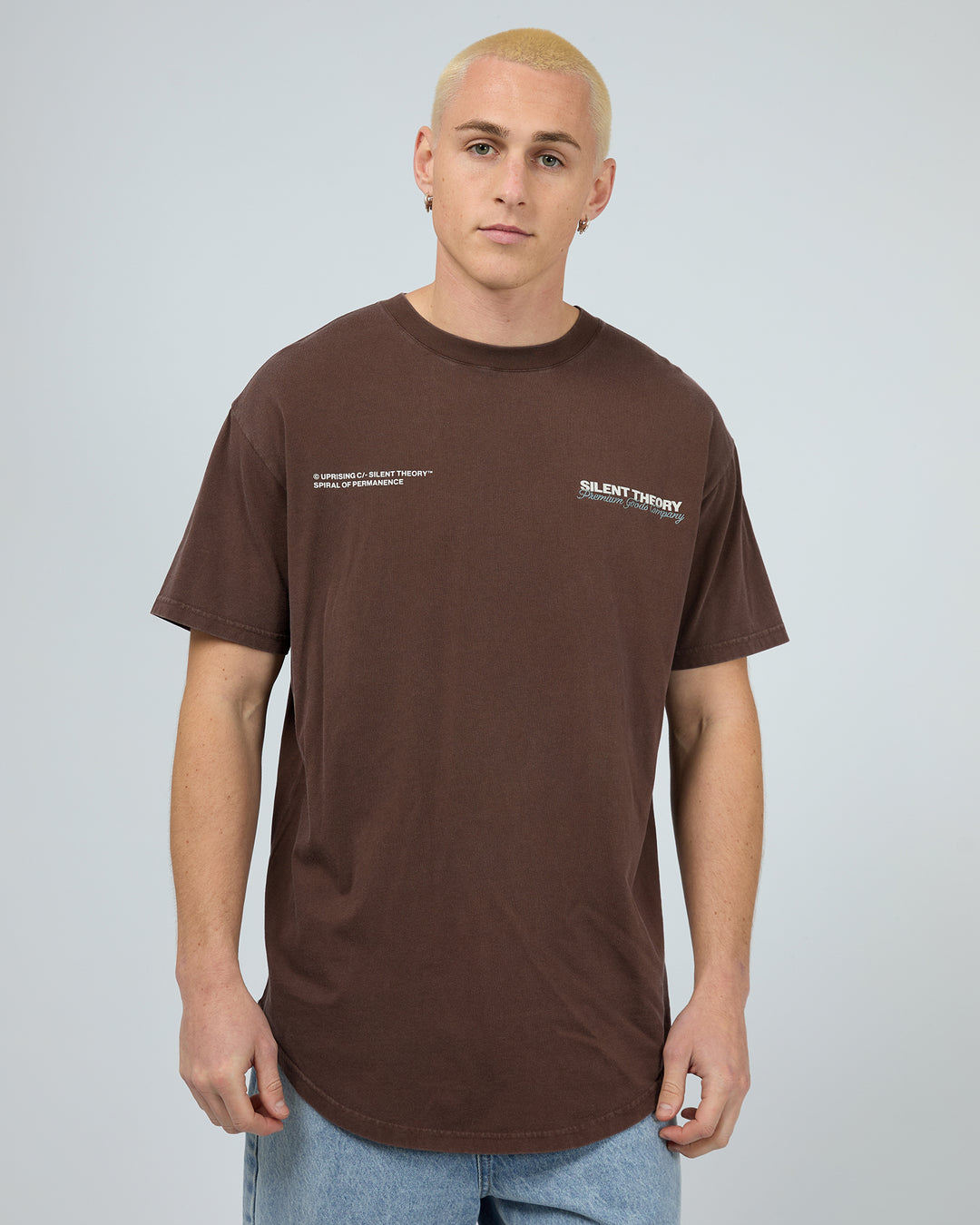 Initials Tee Chocolate