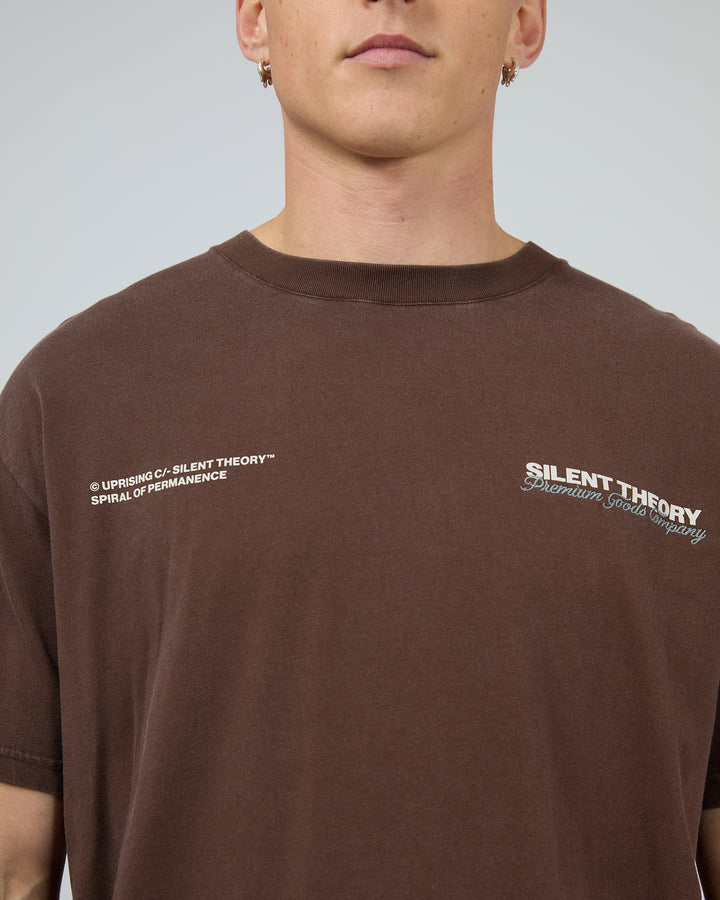Initials Tee Chocolate