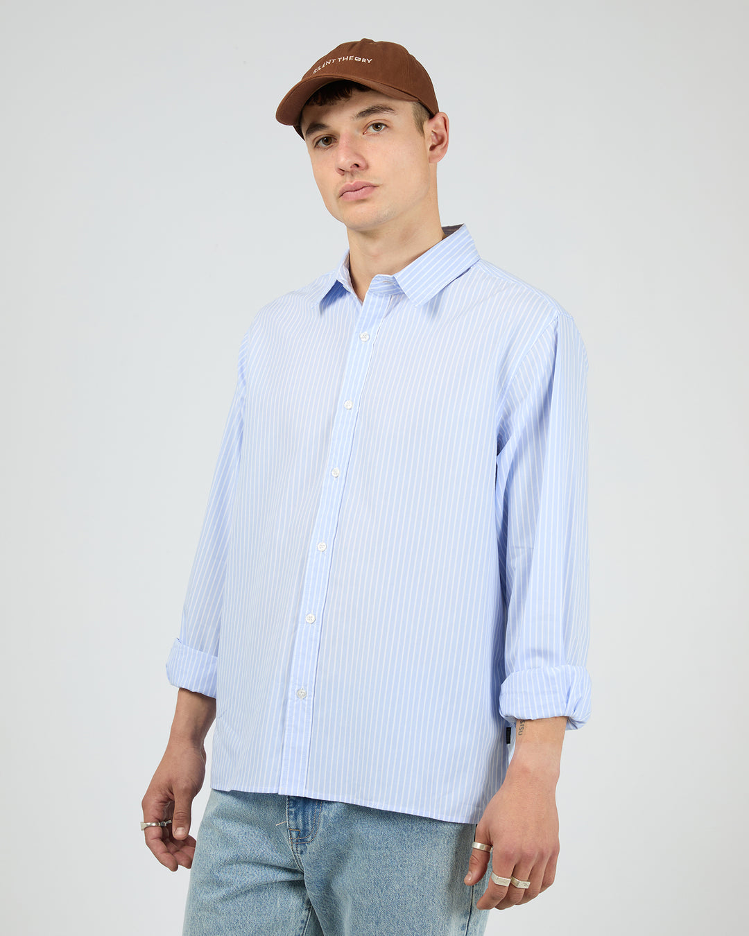 Evo Stripe Shirt Blue