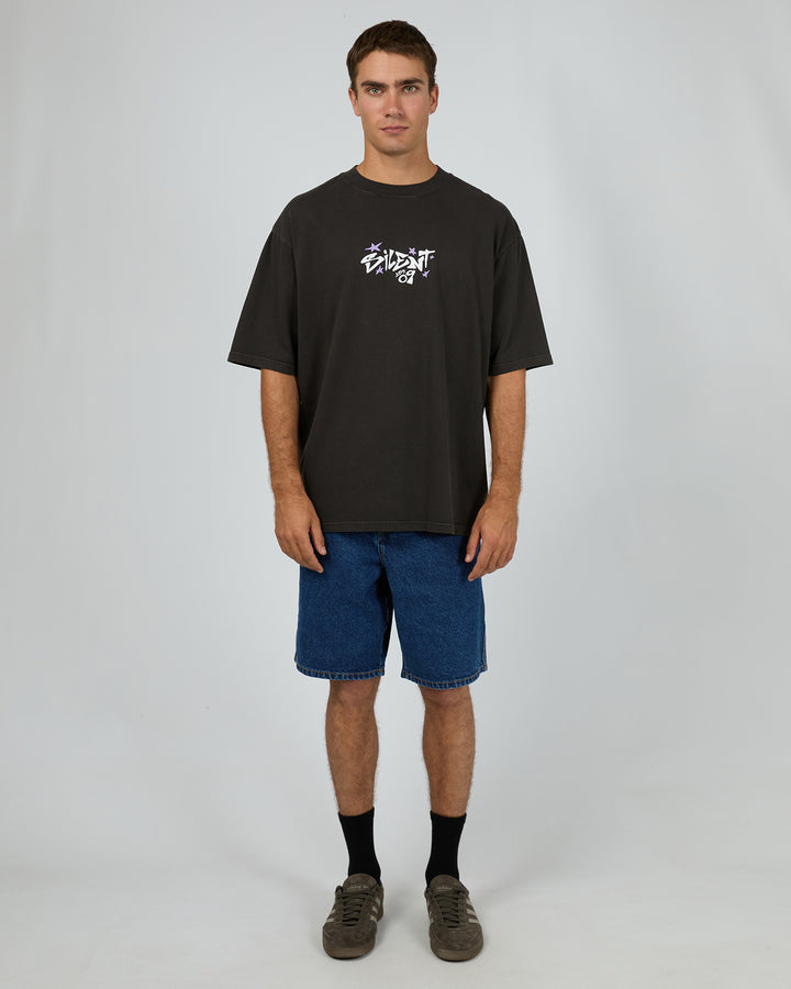 Influence Box Tee Charcoal