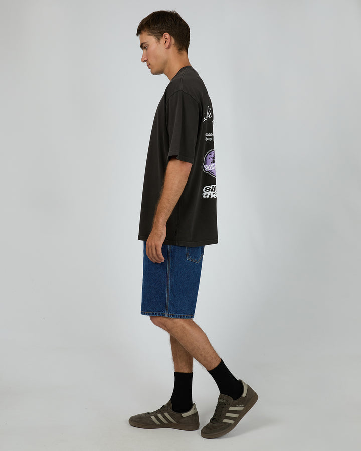 Influence Box Tee Charcoal