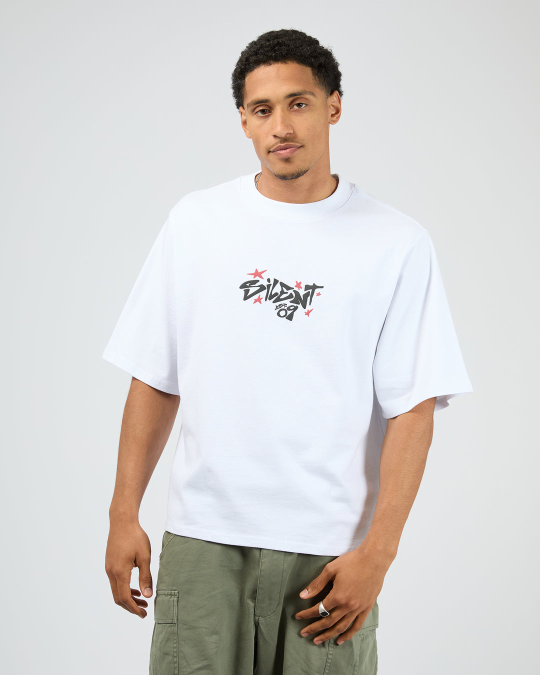 Influence Box Tee White