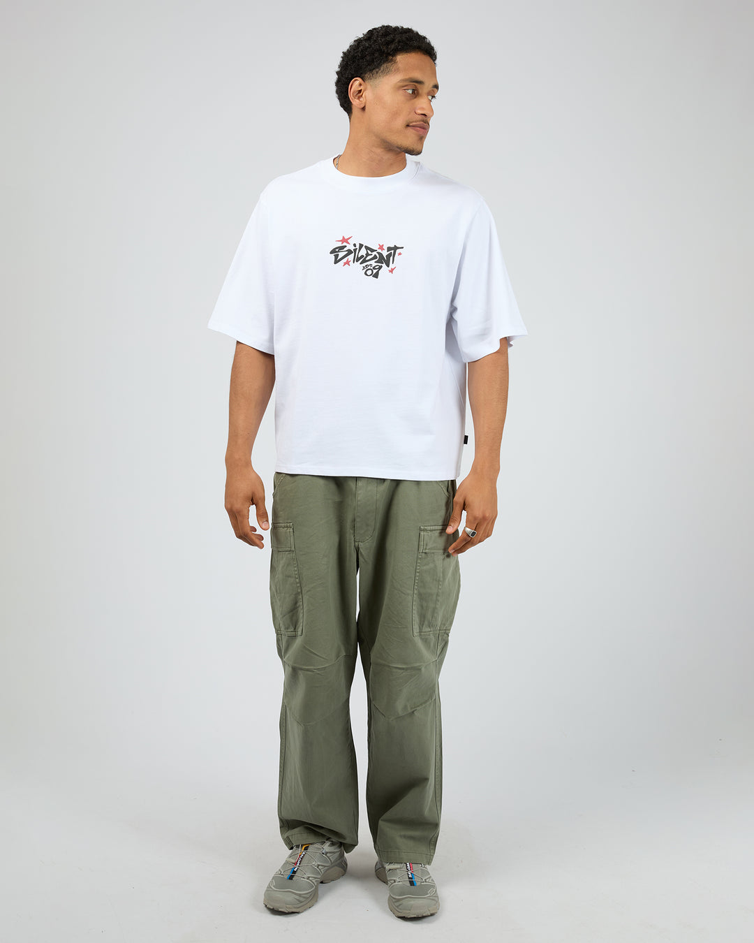 Influence Box Tee White