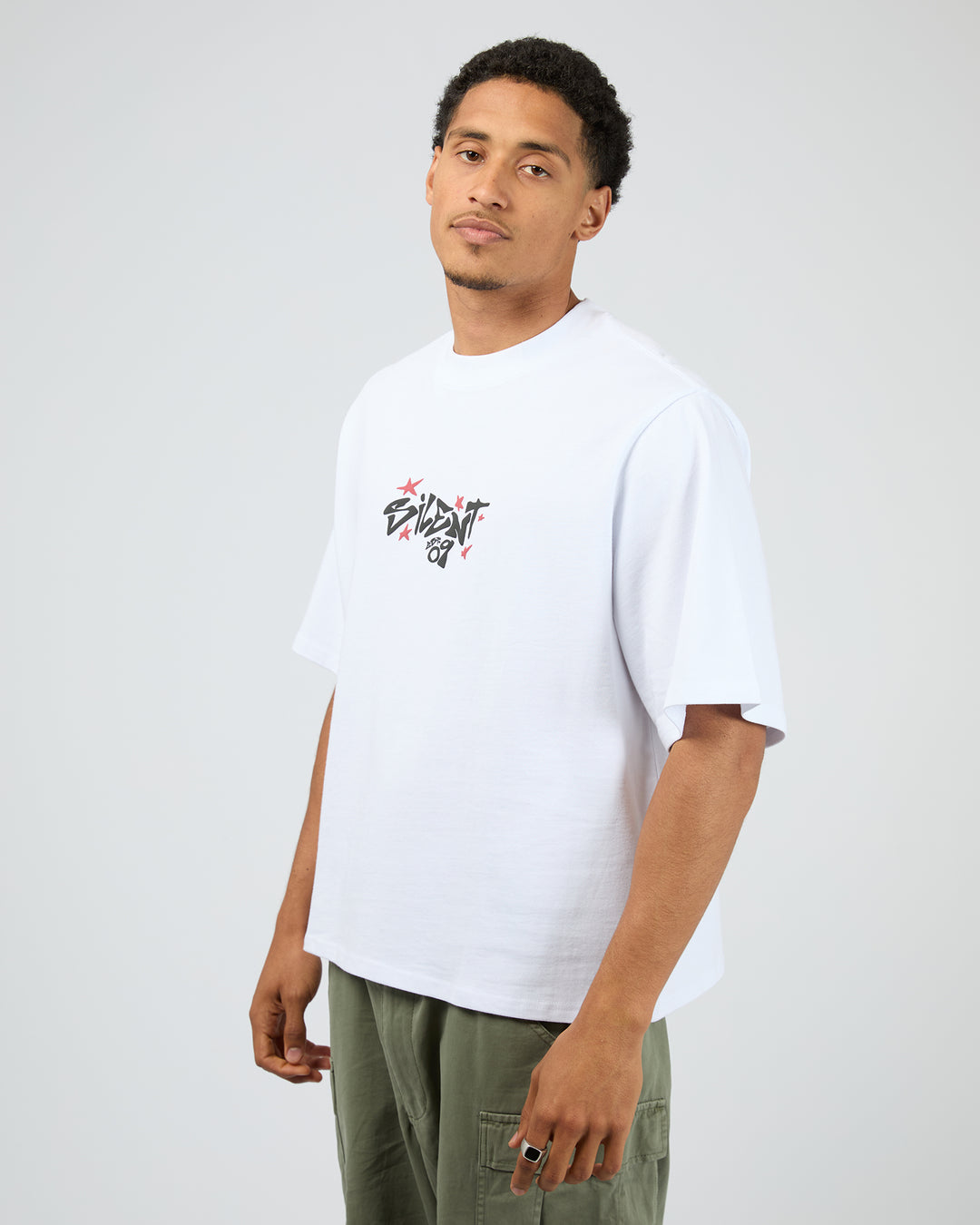 Influence Box Tee White