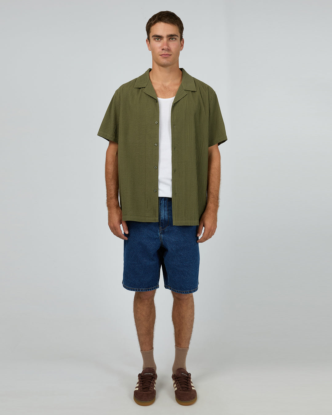 Conquor Short Sleeve Shirt Olive