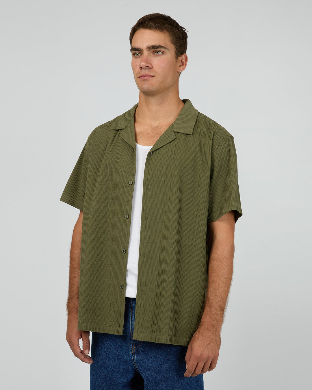 Conquor Short Sleeve Shirt Olive