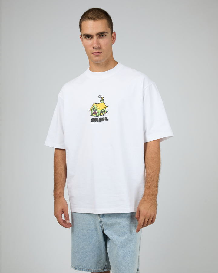 Cottage Box Tee White