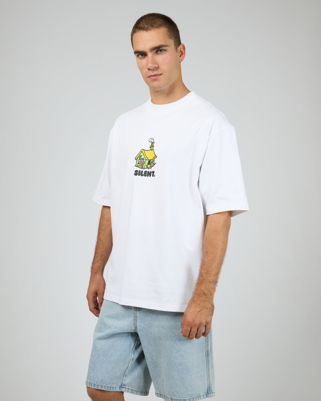 Cottage Box Tee White