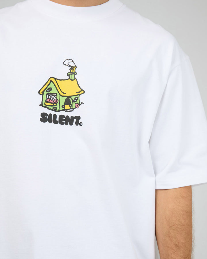 Cottage Box Tee White