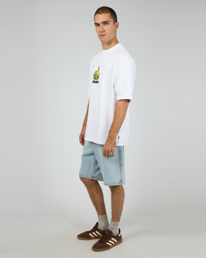 Cottage Box Tee White