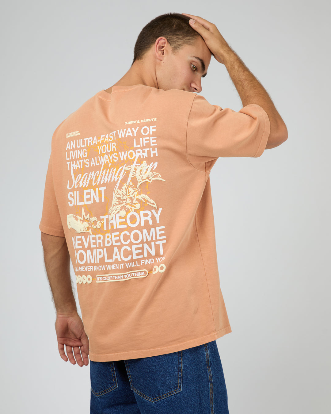 Complacent Box Tee Orange