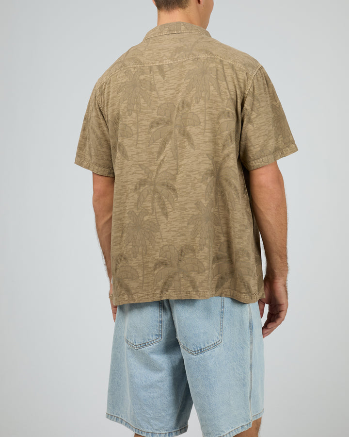Foliage Short Sleeve Shirt Brown