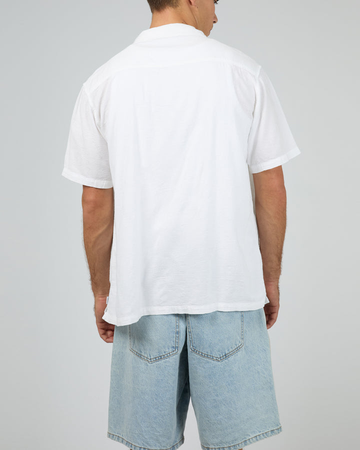 Foliage Short Sleeve Shirt White