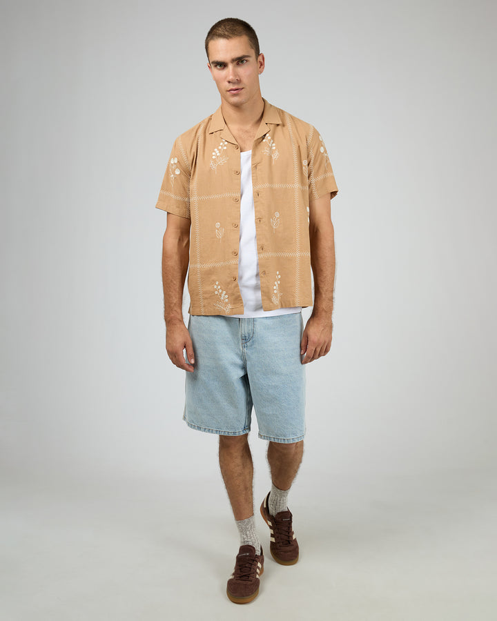 Plains Short Sleeve Shirt Tan