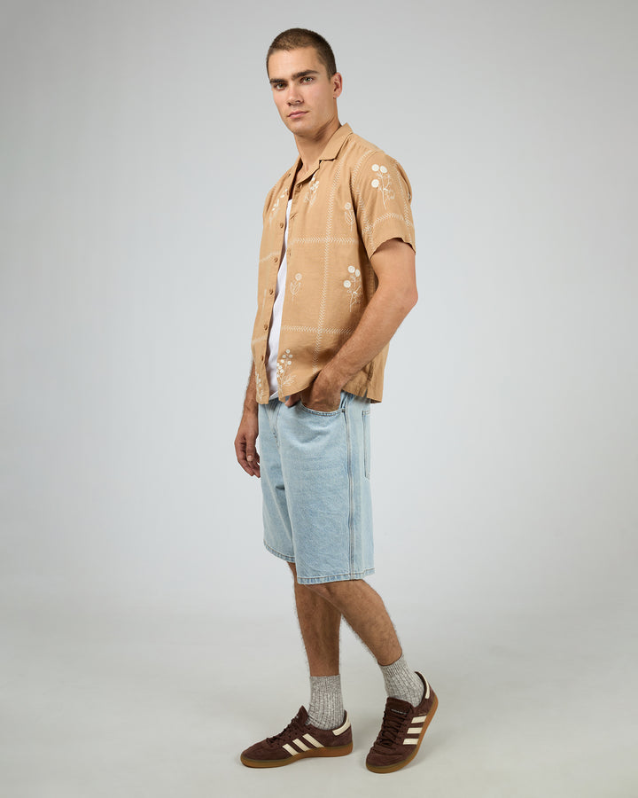 Plains Short Sleeve Shirt Tan