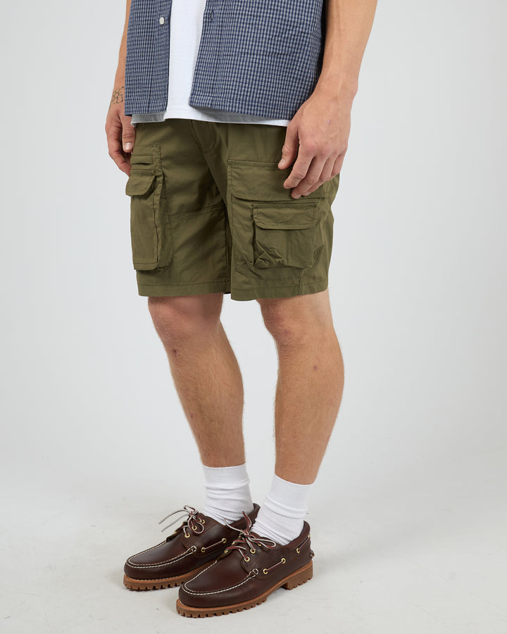 Boundary Cargo Short Khaki