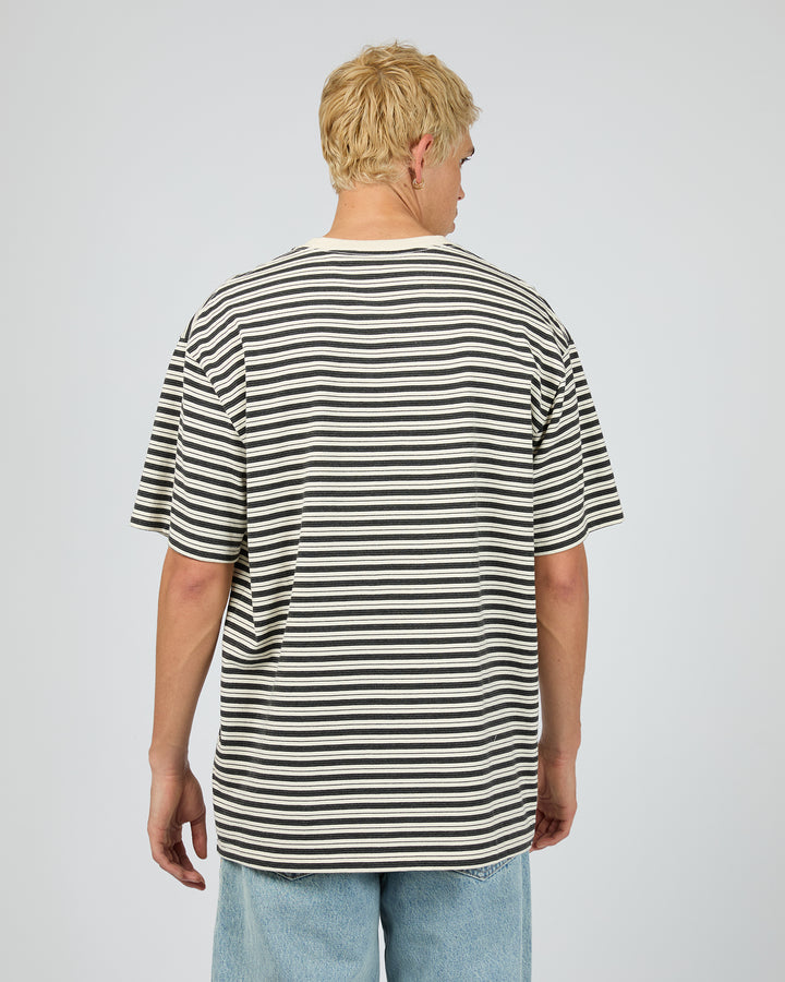Staple Stripe Tee White