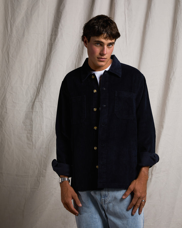 Jameson Cord Shirt Navy